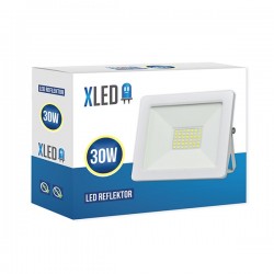 XLED LED REFLEKTOR BELI 30W-6500K-2400LM-230V-IP65-VODOOTPORNI