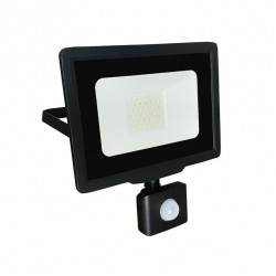 ELEMENTA KINA LED REFLEKTOR 30W+SENZOR POKRETA/CRNI/ 6500K/2400LM/230V/IP65