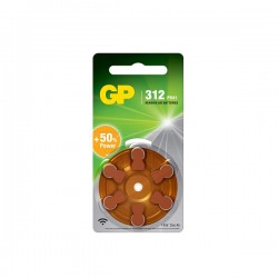 GP ZINC AIR 1.45V/PR41 AC312 DA312/HEARING AID BATERIJA/312 D6