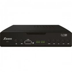 XWAVE DVBT2 S11 DVB-T2 H.265 LED/SCART/HDMI/RF IN-OUT/USB