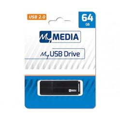 MYMEDIA USB FLASH MEMORIJE 64GB DRIVE 2.0 BLACK