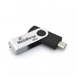 MEDIARANGE GERMANY USB FLASH MEMORIJE TYPE-C 256GB 3.2 GEN 1 SWIVEL HOUSING/SREBRNO-CRNA